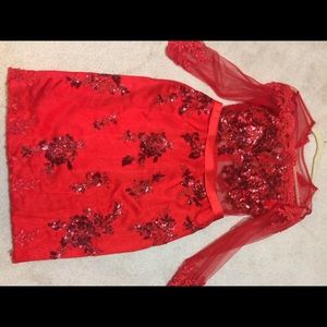 Red Christmas Party Dress